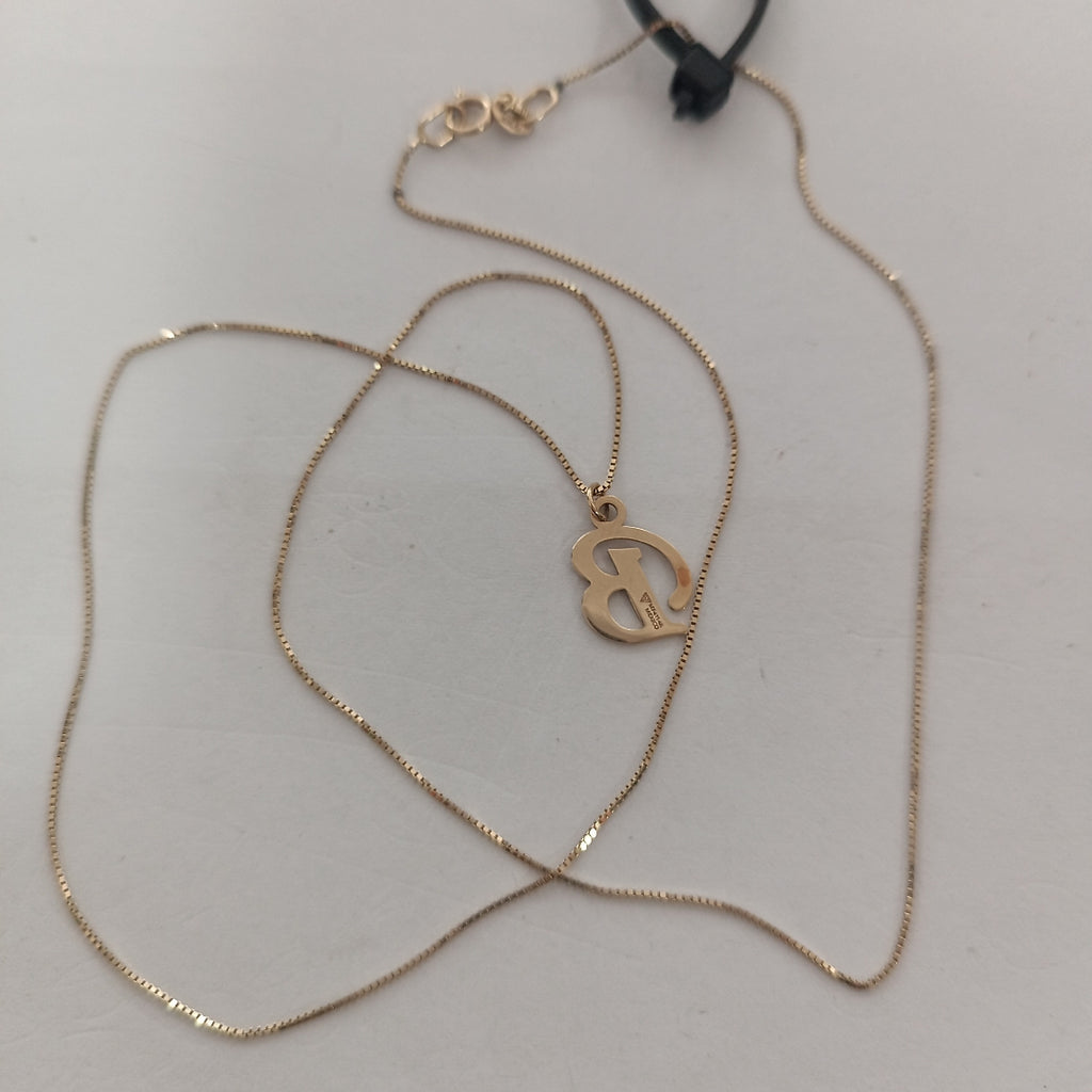 DIJE, GARGANTILLA ORO 14 K 1.3 GRMS (SEMINUEVO)