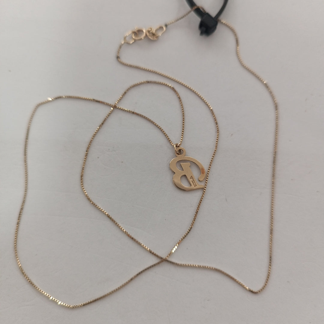 DIJE, GARGANTILLA ORO 14 K 1.3 GRMS (SEMINUEVO)