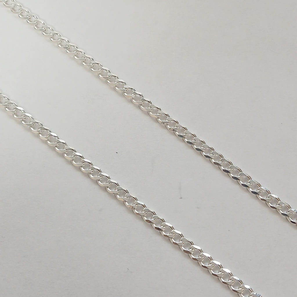 CADENA BARBADA PLATA .925 55 CM 8.52 GR (NUEVO)