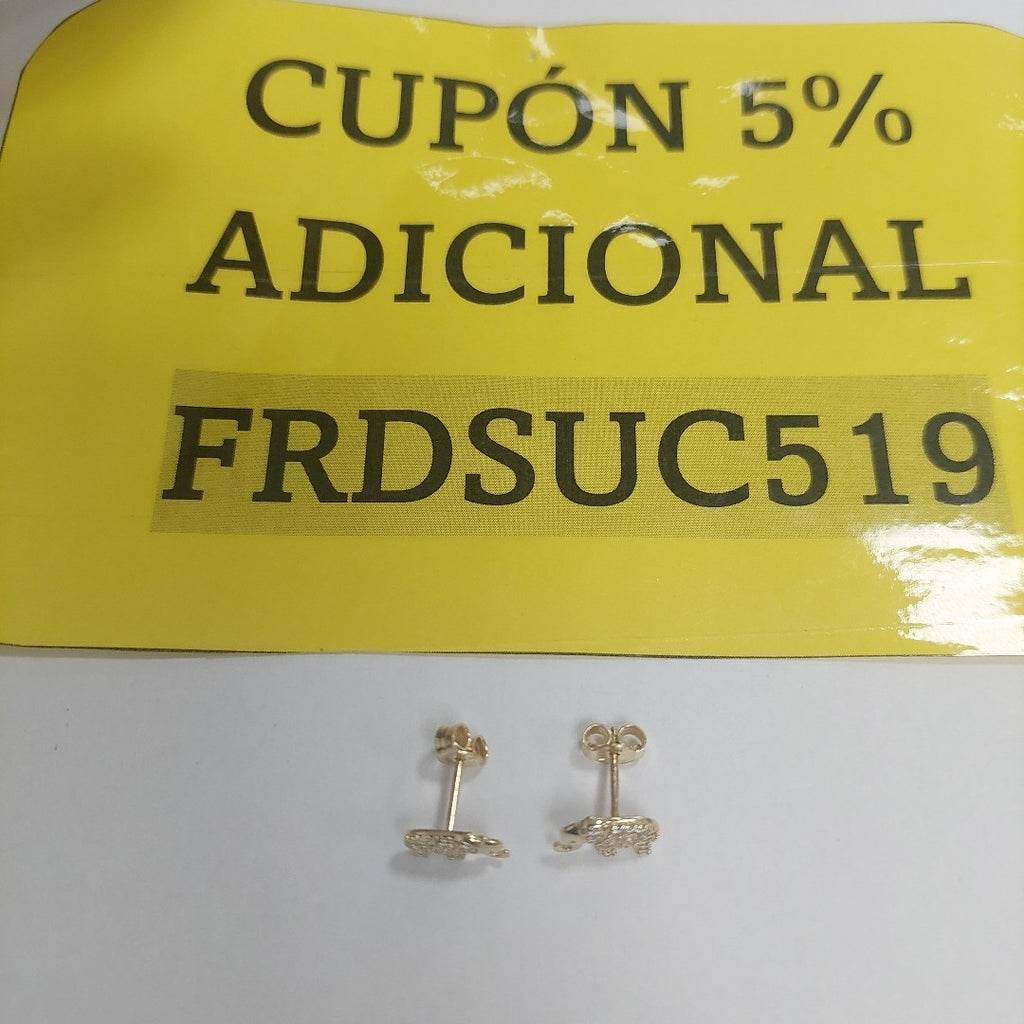 BROQUELES ORO 14K 1.3 (NUEVO)