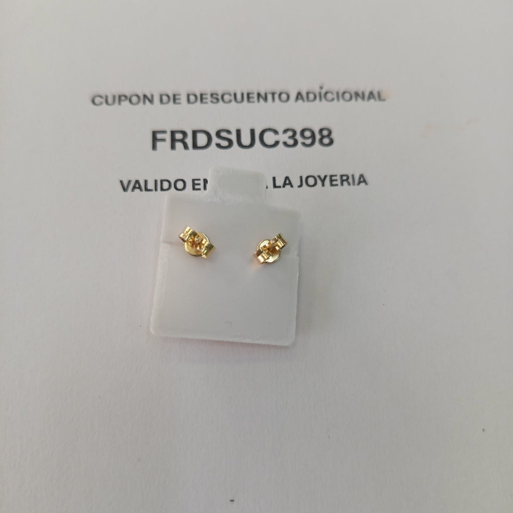 BROQUELES ORO 14K 1.3 (NUEVO)