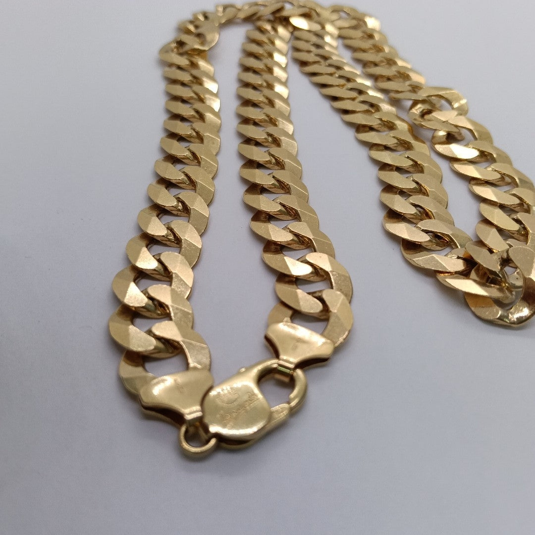 CADENAS BARBADA AMARILLA ORO 14K 121.9 (NUEVO)