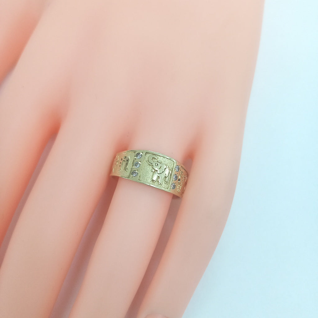 ARGOLLA DE LA SUERTE ORO 14 K 4.2 GRMS (SEMINUEVO)