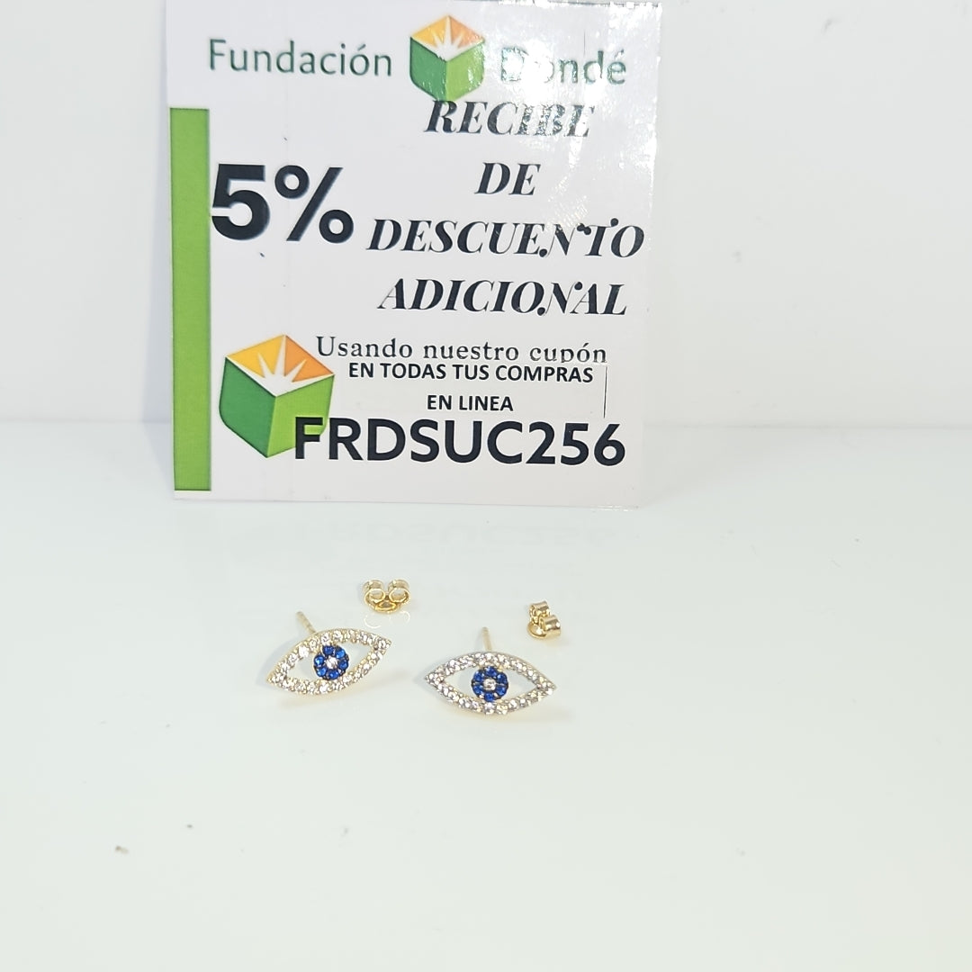 BROQUELES ORO 14K 1.5 (NUEVO)