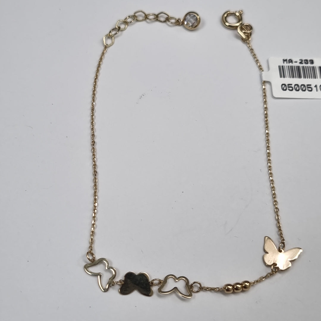 PULSERAS DAMA ORO 14K 1.1 (NUEVO)