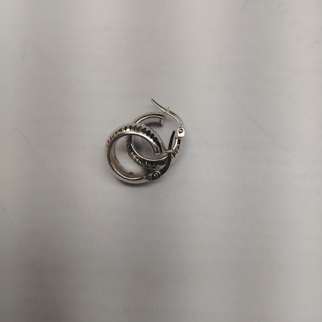 ARRACADAS PAR ORO BLANCO 14 K 2.5 GRMS (SEMINUEVO)