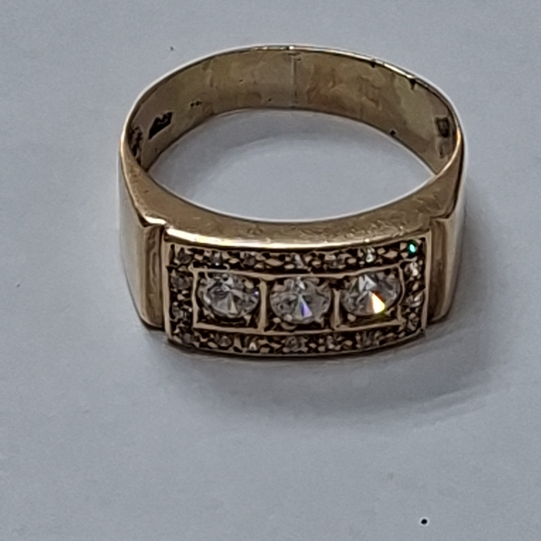 ANILLO ORO 14 K 4.3 GRMS (SEMINUEVO)