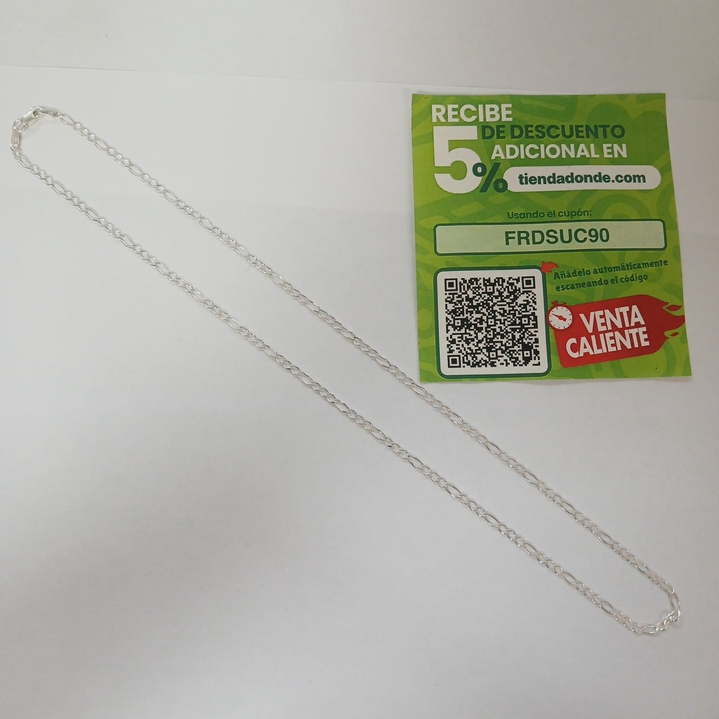 CADENA 3X1 PLATA .925 55 CM 4.33 GR (NUEVO)