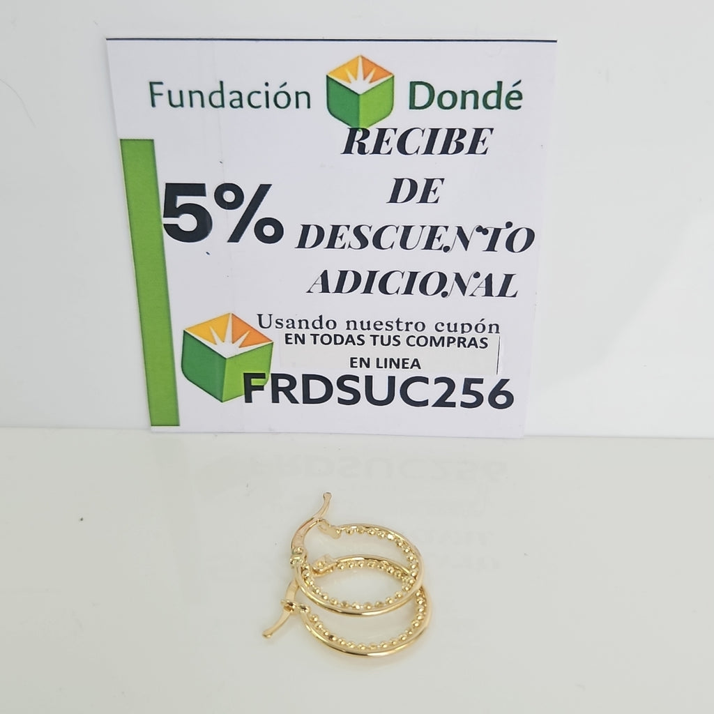 ARRACADAS ORO 14K 1.7 (NUEVO)