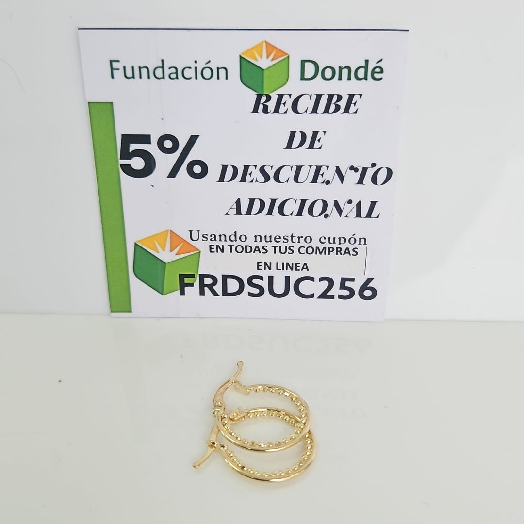 ARRACADAS ORO 14K 1.7 (NUEVO)