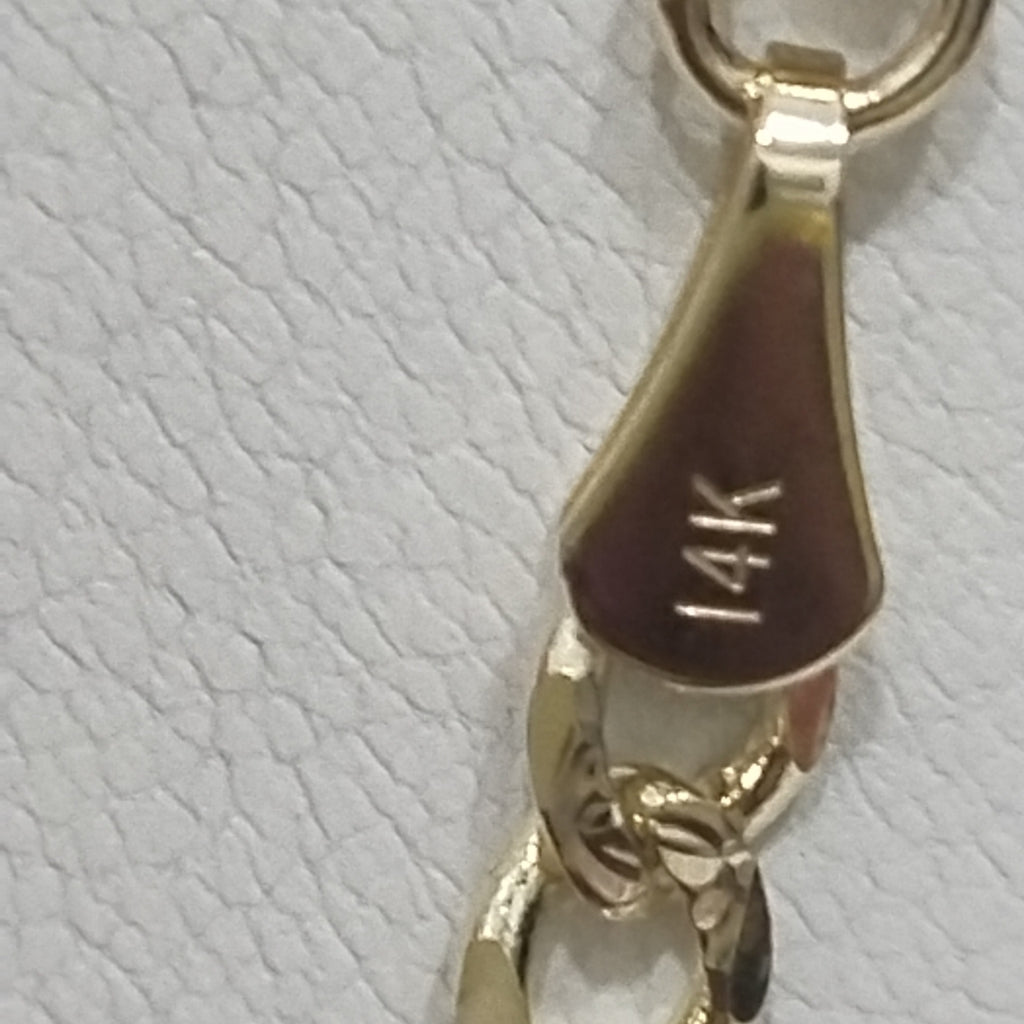 CADENAS BARBADA ORO 14K 55 CM 13 GR (NUEVO)