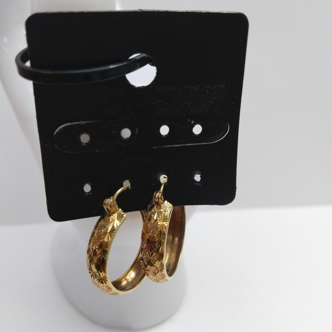 ARRACADAS PAR ORO 8 K 2.6 GRMS (SEMINUEVO)