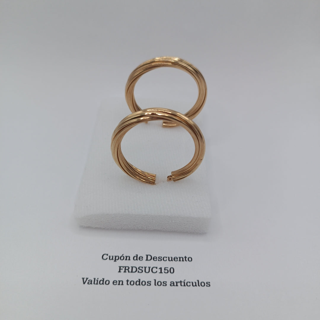 ARRACADAS PAR ORO 14 K 8,30 GRMS (SEMINUEVO)