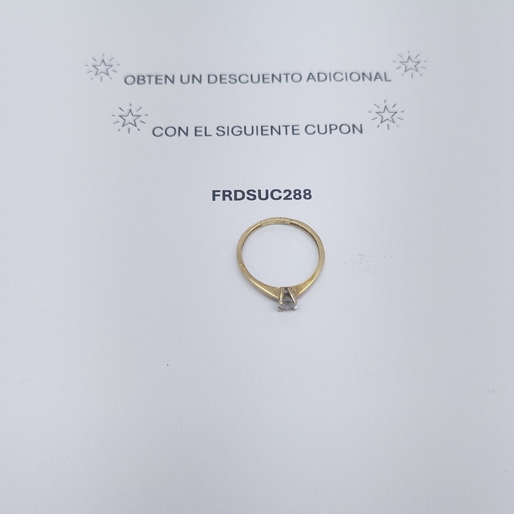 SOLITARIO ORO 14 K 1.3 GRMS (SEMINUEVO)