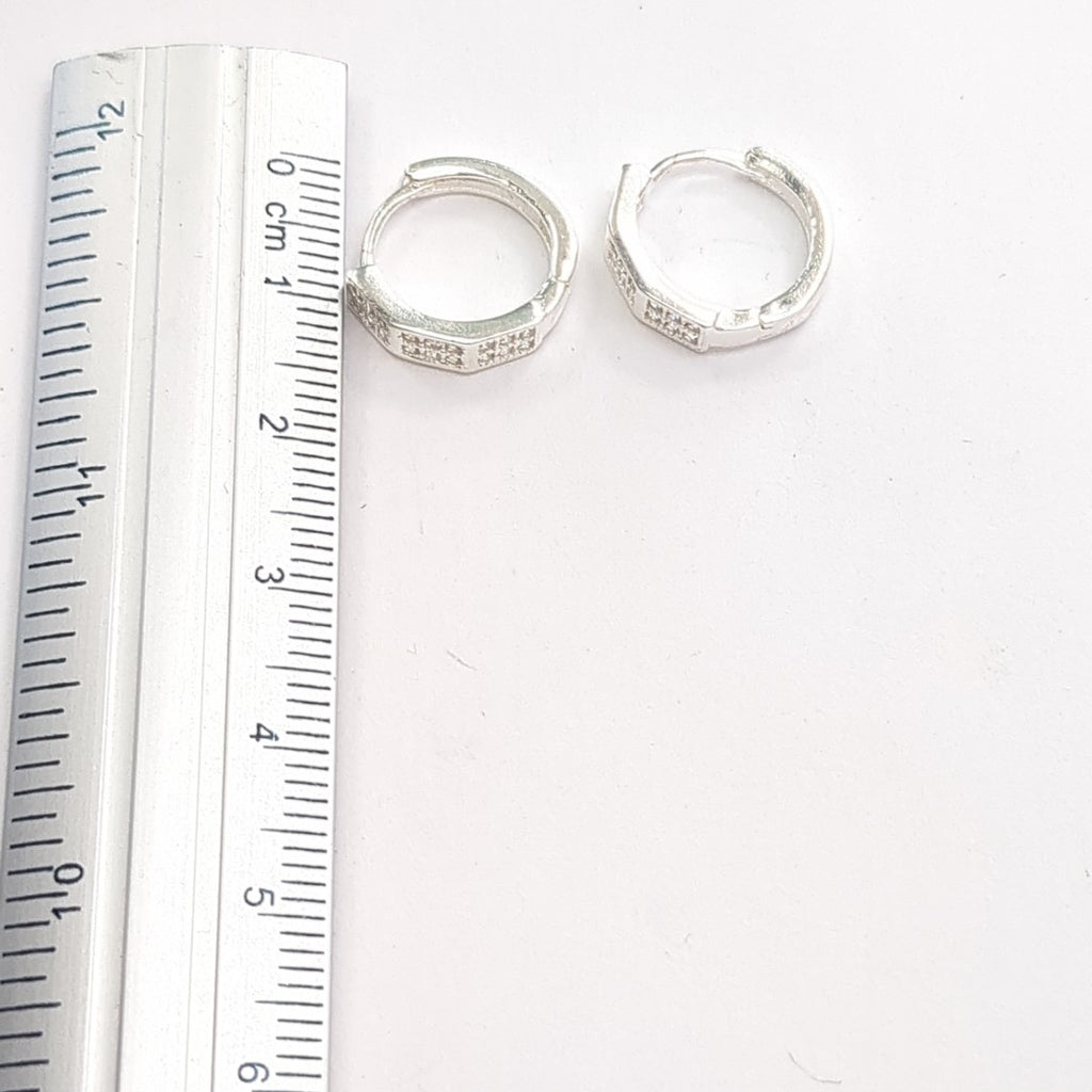 ARRACADAS C/CIRCONIAS PLATA .925 2.5 GR (NUEVO)
