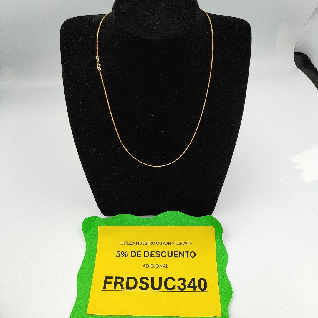 CADENA ORO 14 K 1,70 GRMS (SEMINUEVO)