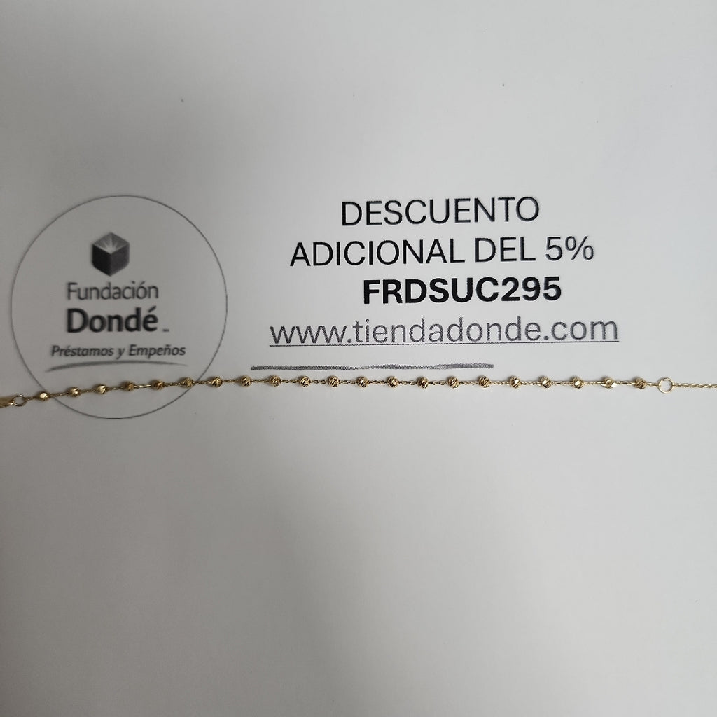 PULSERAS DAMA ORO 14K 1.2 (NUEVO)