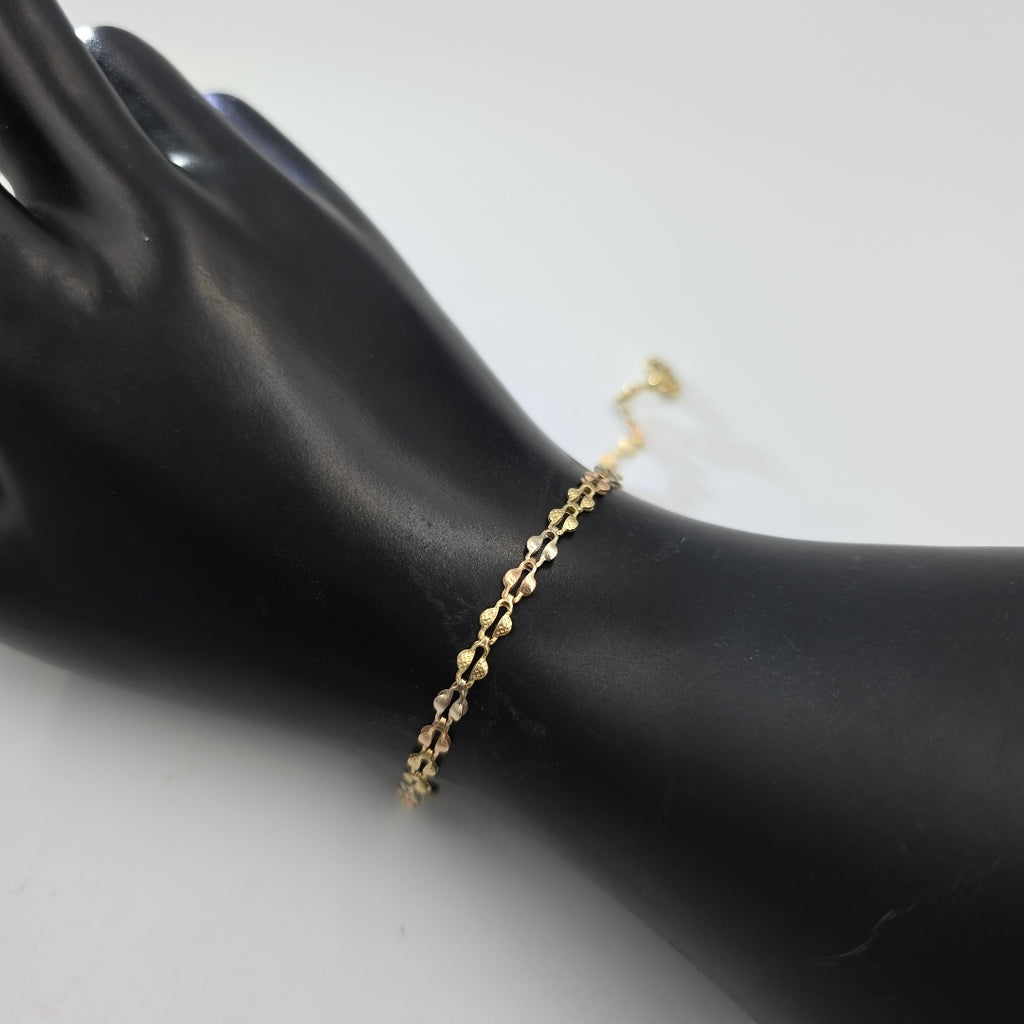 PULSERA ORO, ORO COMBINADO 14 K 3 GRMS (SEMINUEVO)