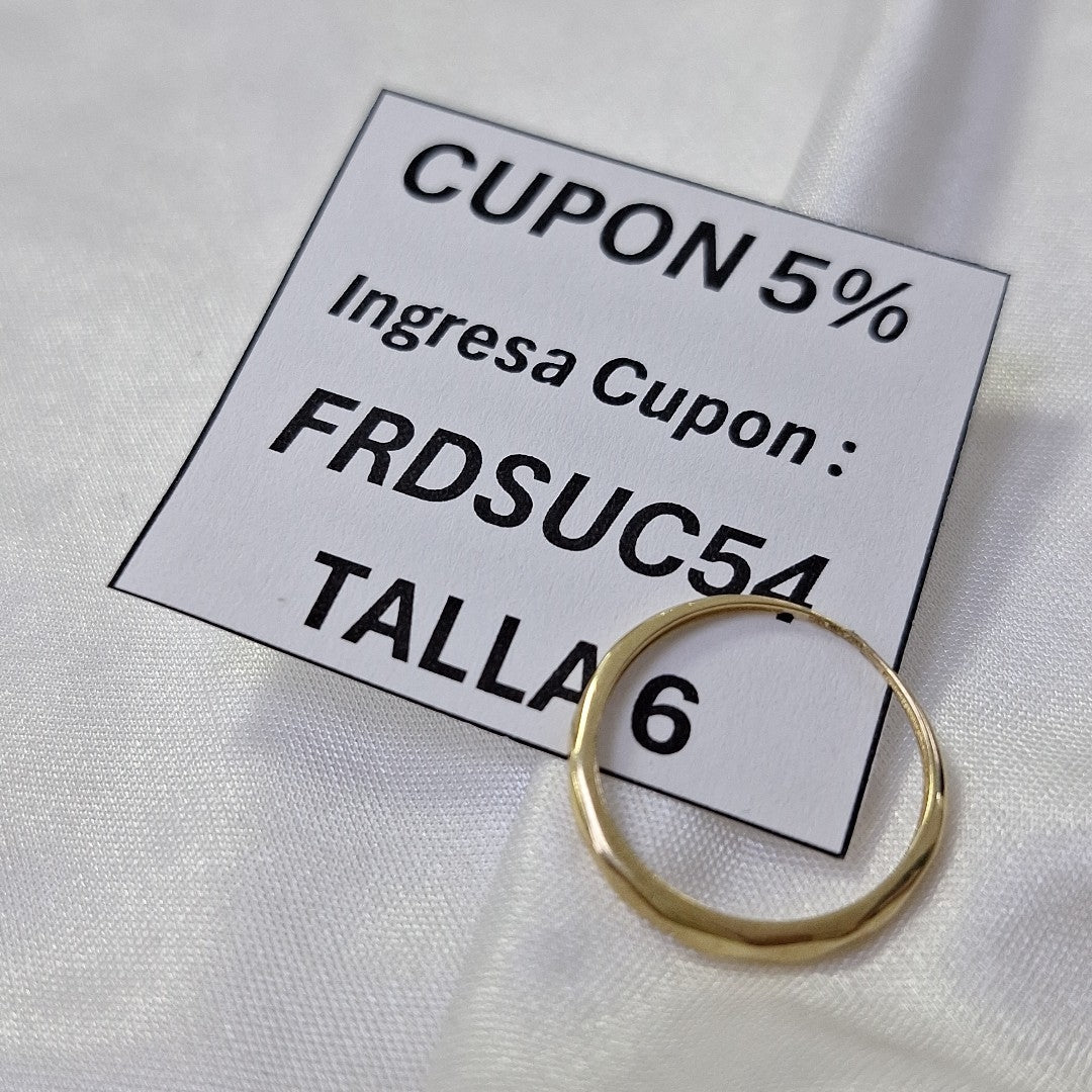 ANILLOS DAMA ORO 14K 0.8 (NUEVO)