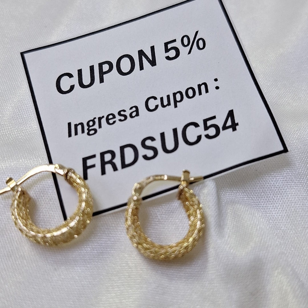 ARRACADAS ORO 14K 2.2 (NUEVO)