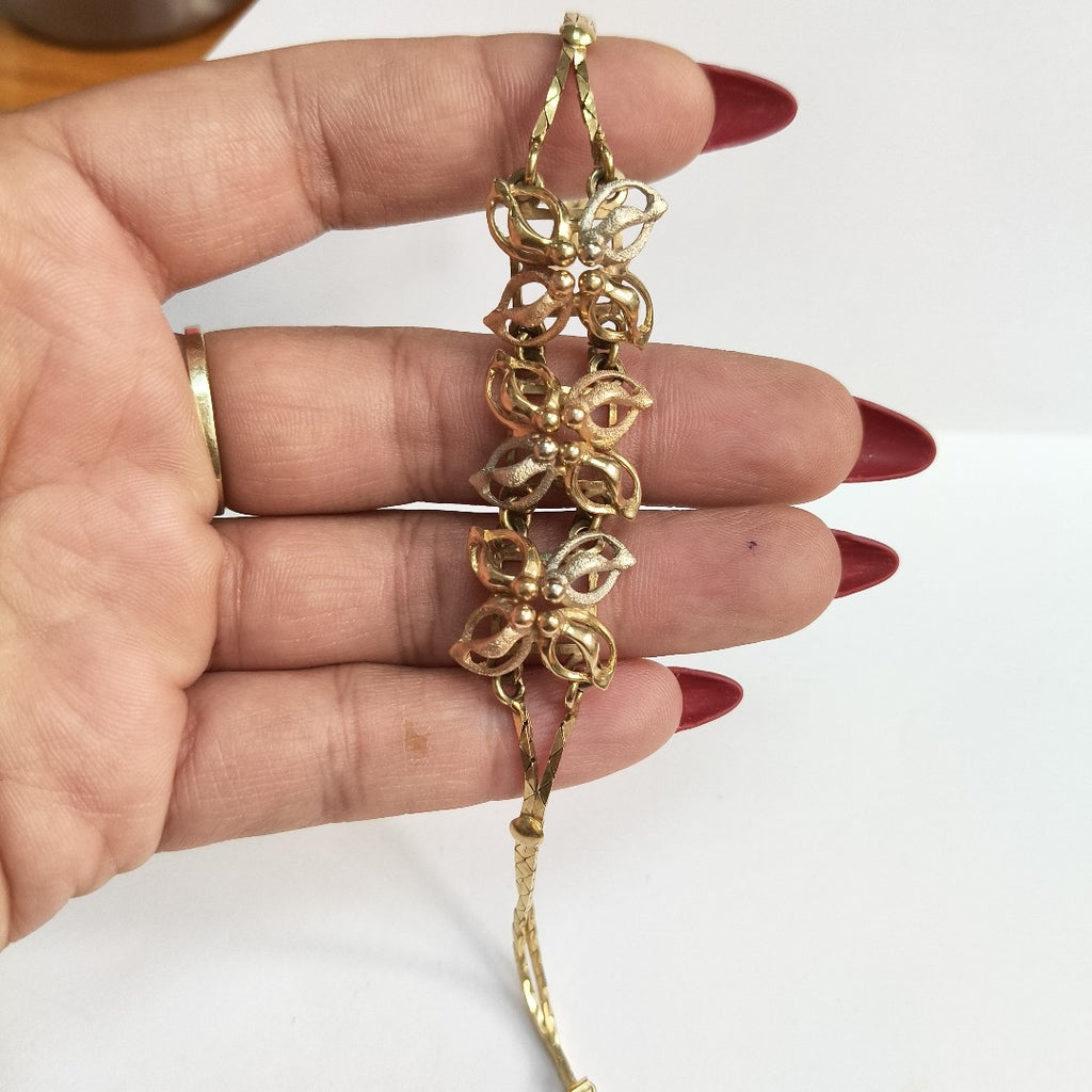 PULSERA ORO, ORO COMBINADO 14 K 18.3 GRMS (SEMINUEVO)