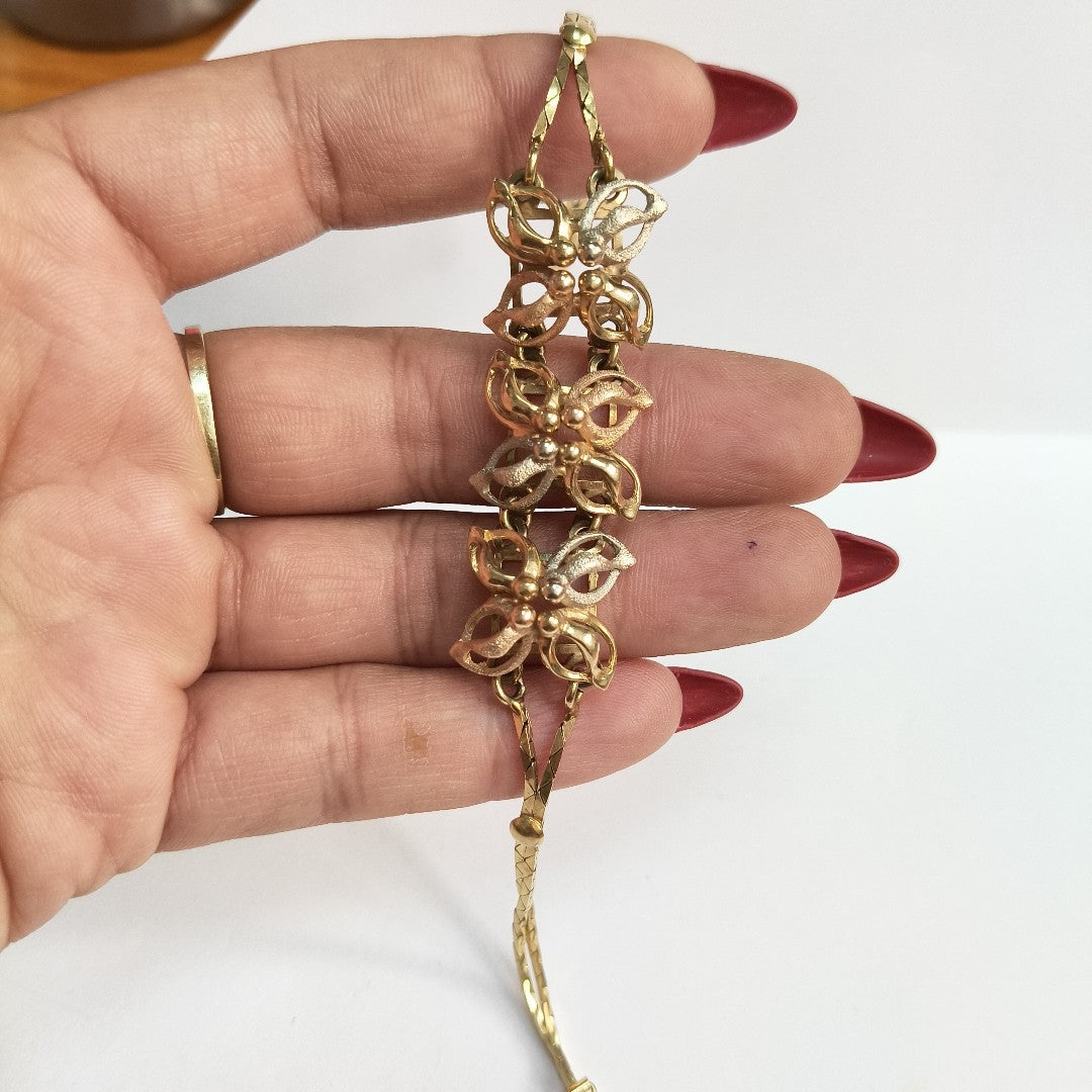 PULSERA ORO, ORO COMBINADO 14 K 18.3 GRMS (SEMINUEVO)