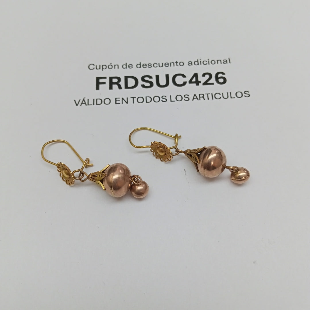 ARETES PAR ORO 8 K 2.4 GRMS (SEMINUEVO)