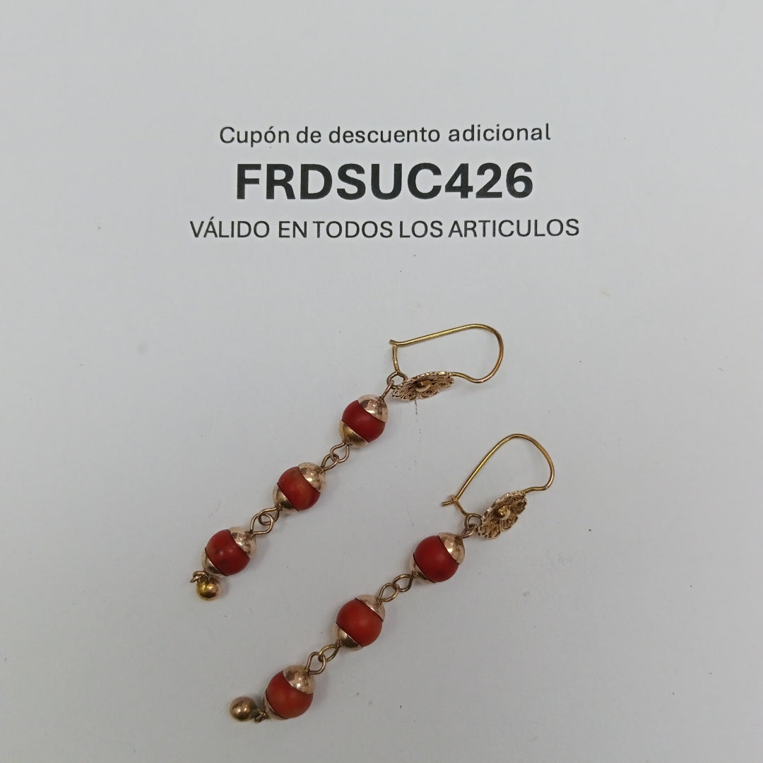 ARETES PAR ORO 8 K 5 GRMS (SEMINUEVO)