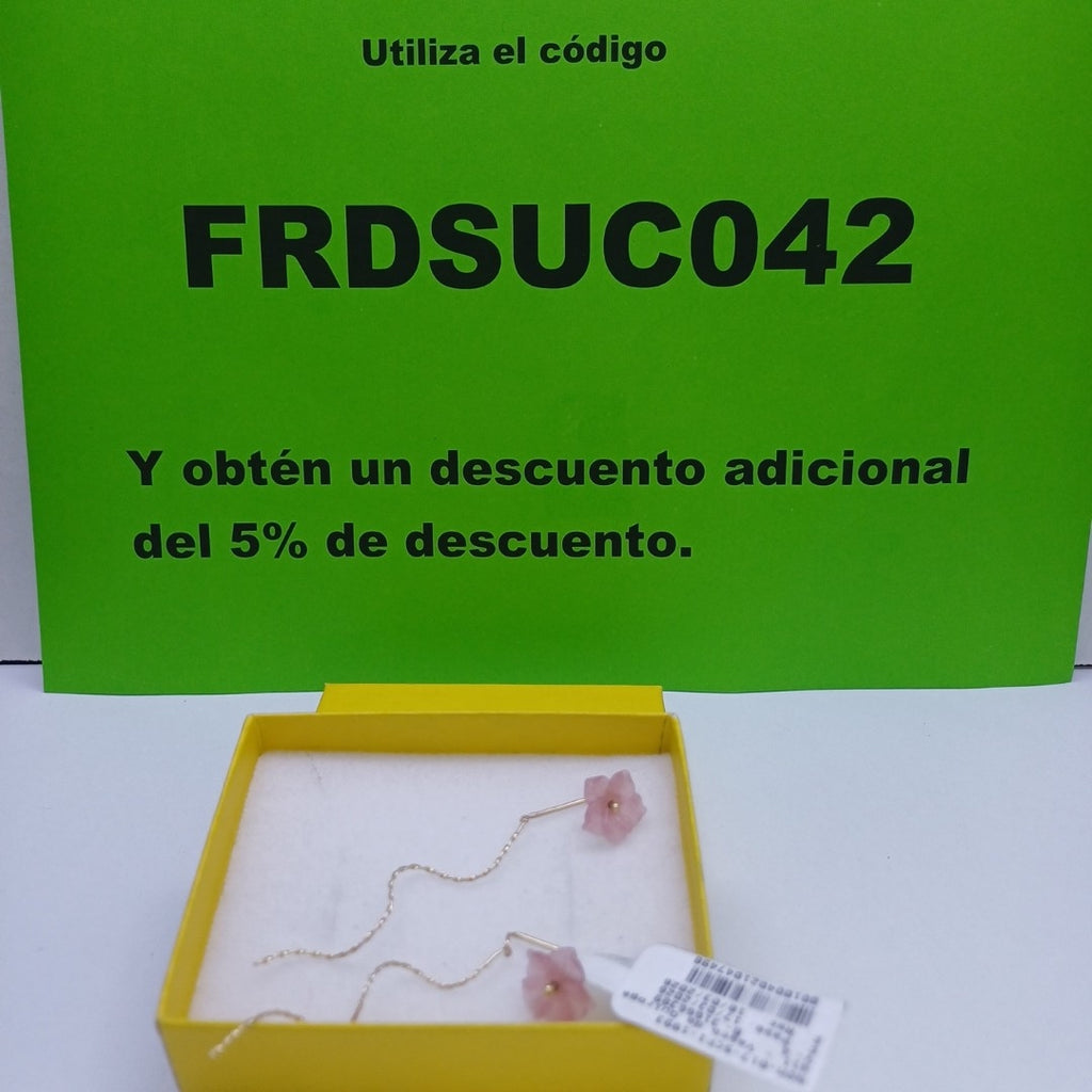 ARETES PAR ORO 14 K 1.8 GRMS (SEMINUEVO)