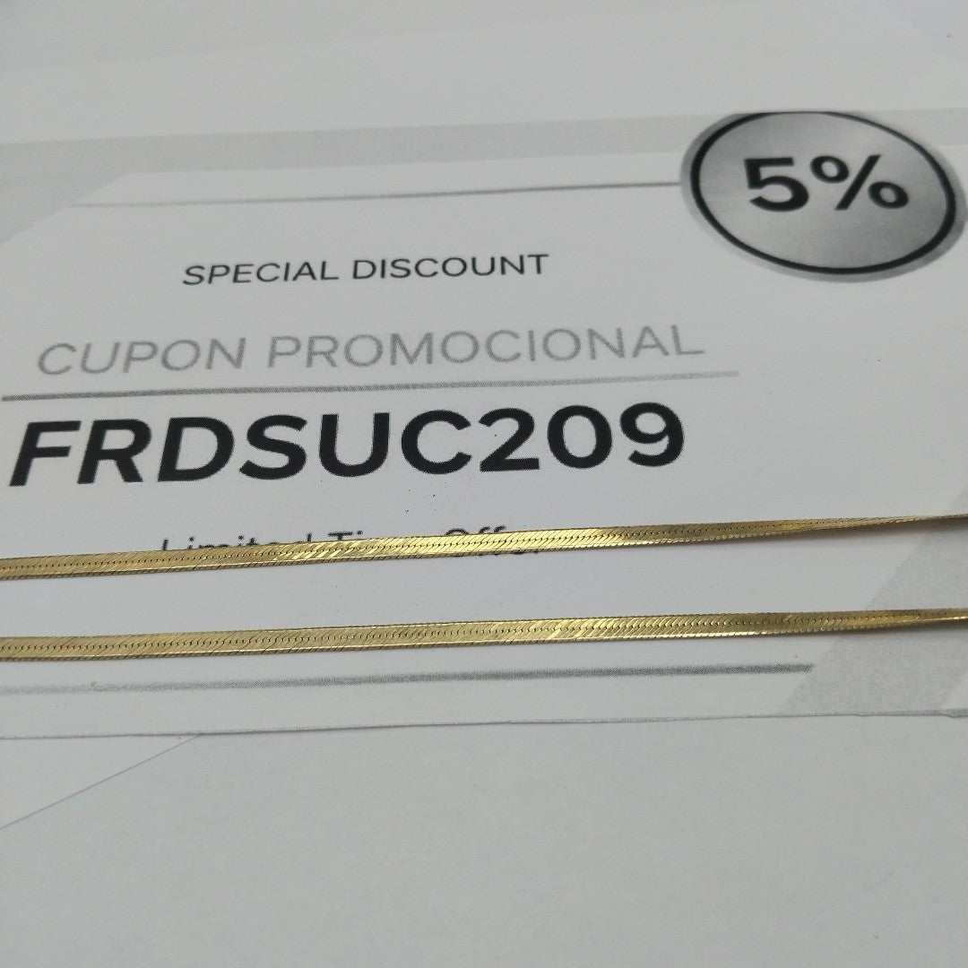 GARGANTILLA ORO 14 K 8.9 GRMS (SEMINUEVO)