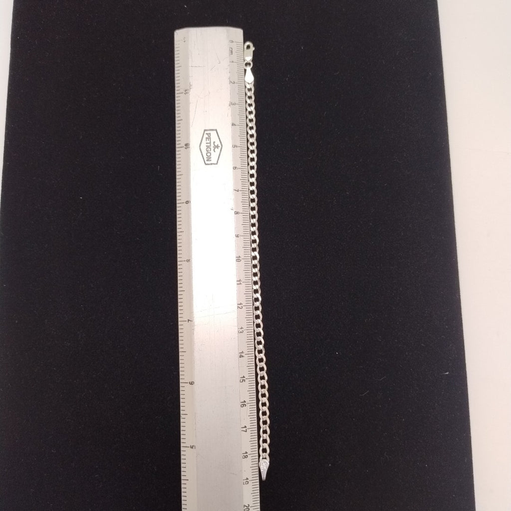 PULSERA BARBADA PLATA .925 18 CM 3.93 GR (NUEVO)