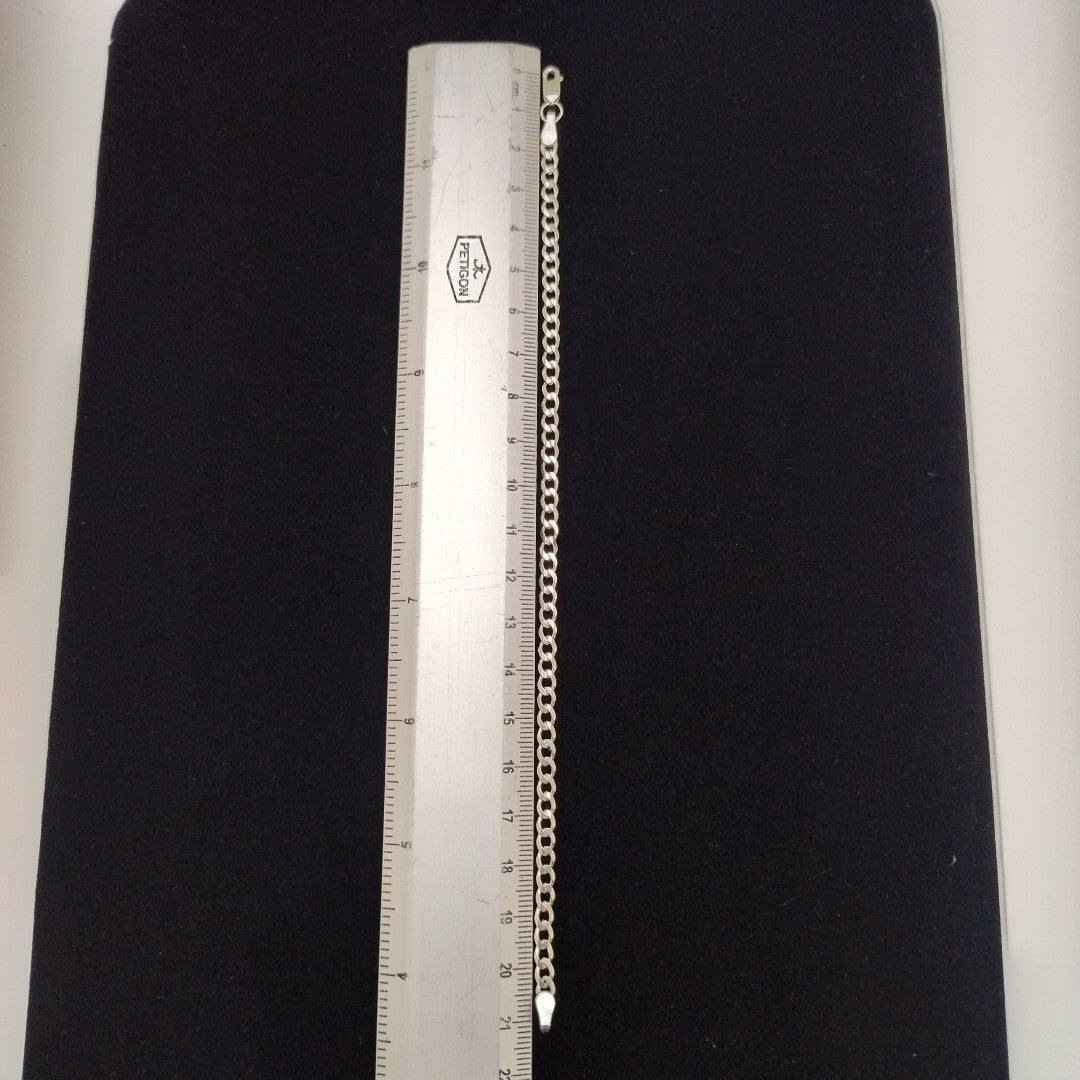 PULSERA BARBADA PLATA .925 21 CM 4.3 GR (NUEVO)