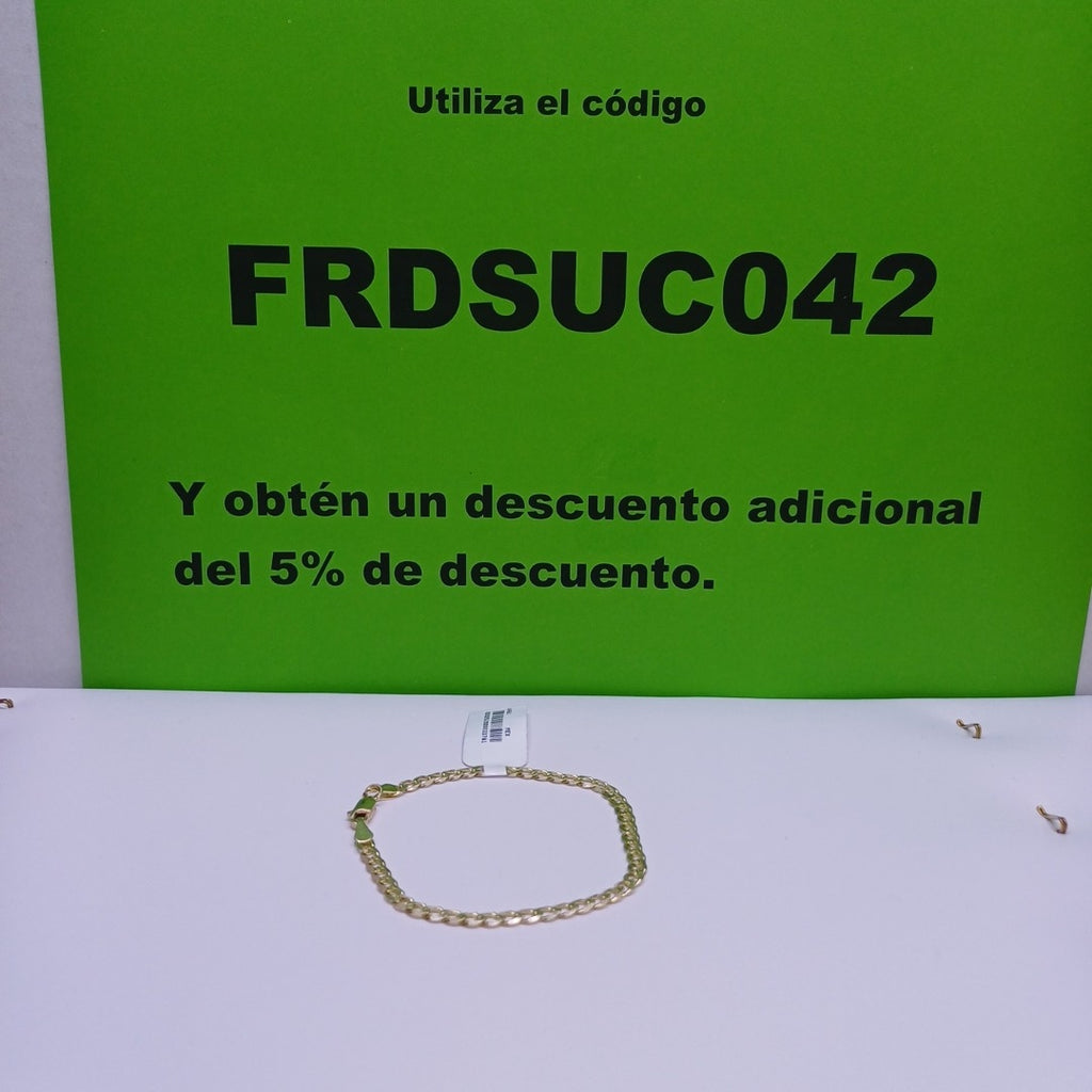 PULSERAS BARBADA ORO 14K 18 CM 4.5 GR (NUEVO)