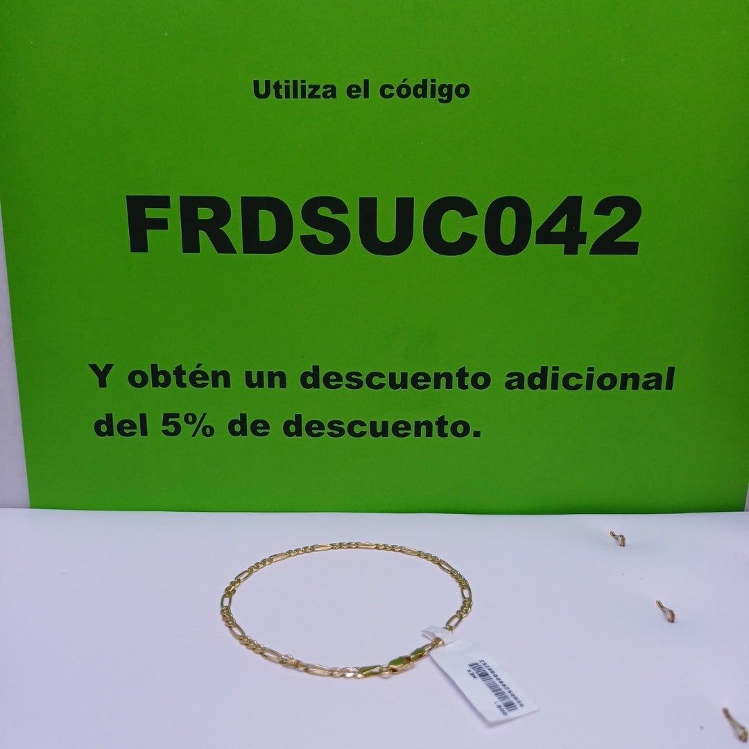 PULSERA TEJIDO 3X1 3.5G 18 CM (NUEVO)