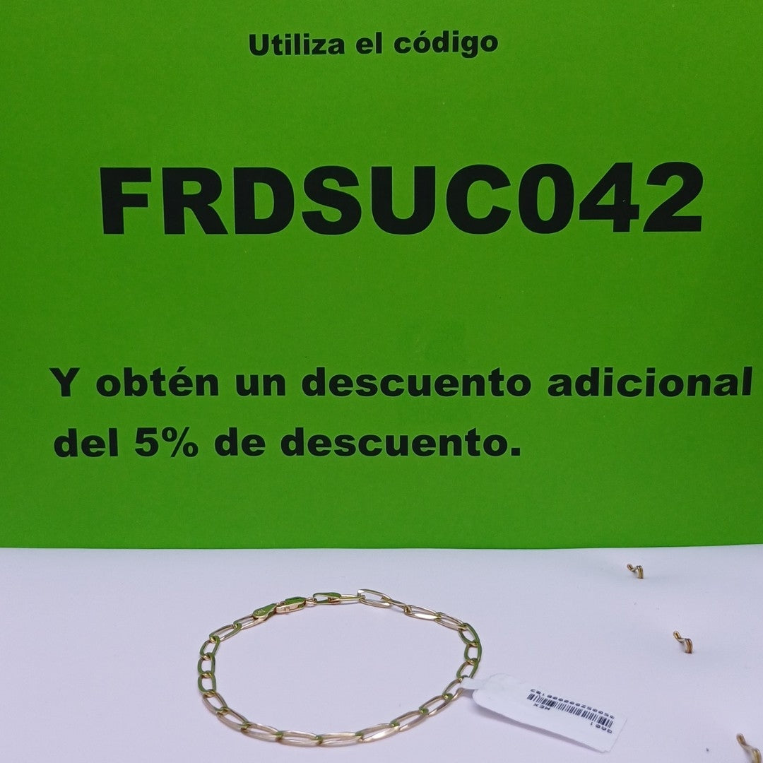 PULSERA TEJIDO ESLABONES 4.4G 21 CM (NUEVO)