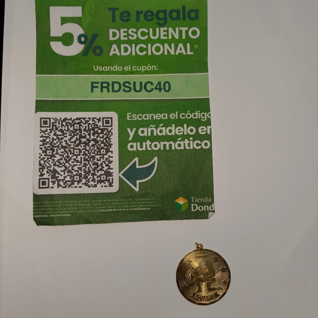 MEDALLA PERSONAL ORO 14 K 6,80 GRMS (SEMINUEVO)