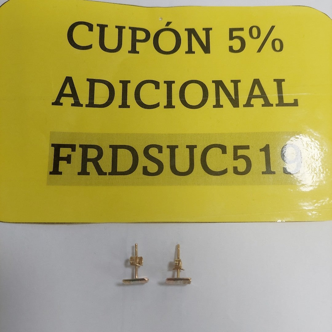 ARRACADAS PAR ORO 14 K 1.4 GRMS (SEMINUEVO)