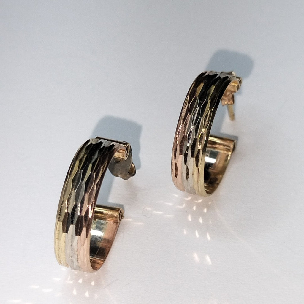 BROQUELES PAR ORO 14 K 3.9 GRMS (SEMINUEVO)