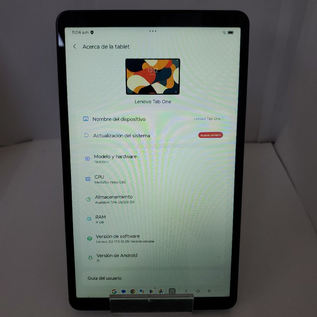TABLETA LENOVO TAB ONE TB305FU (2025) 128 GB 4 GB RAM (SEMINUEVO)