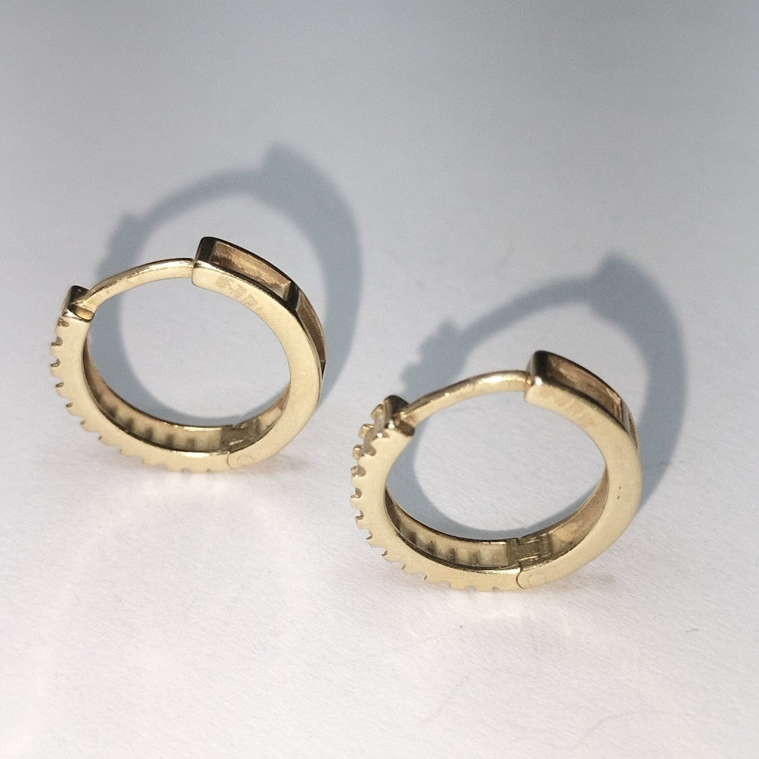 ARRACADAS PAR ORO 14 K 1.9 GRMS (SEMINUEVO)
