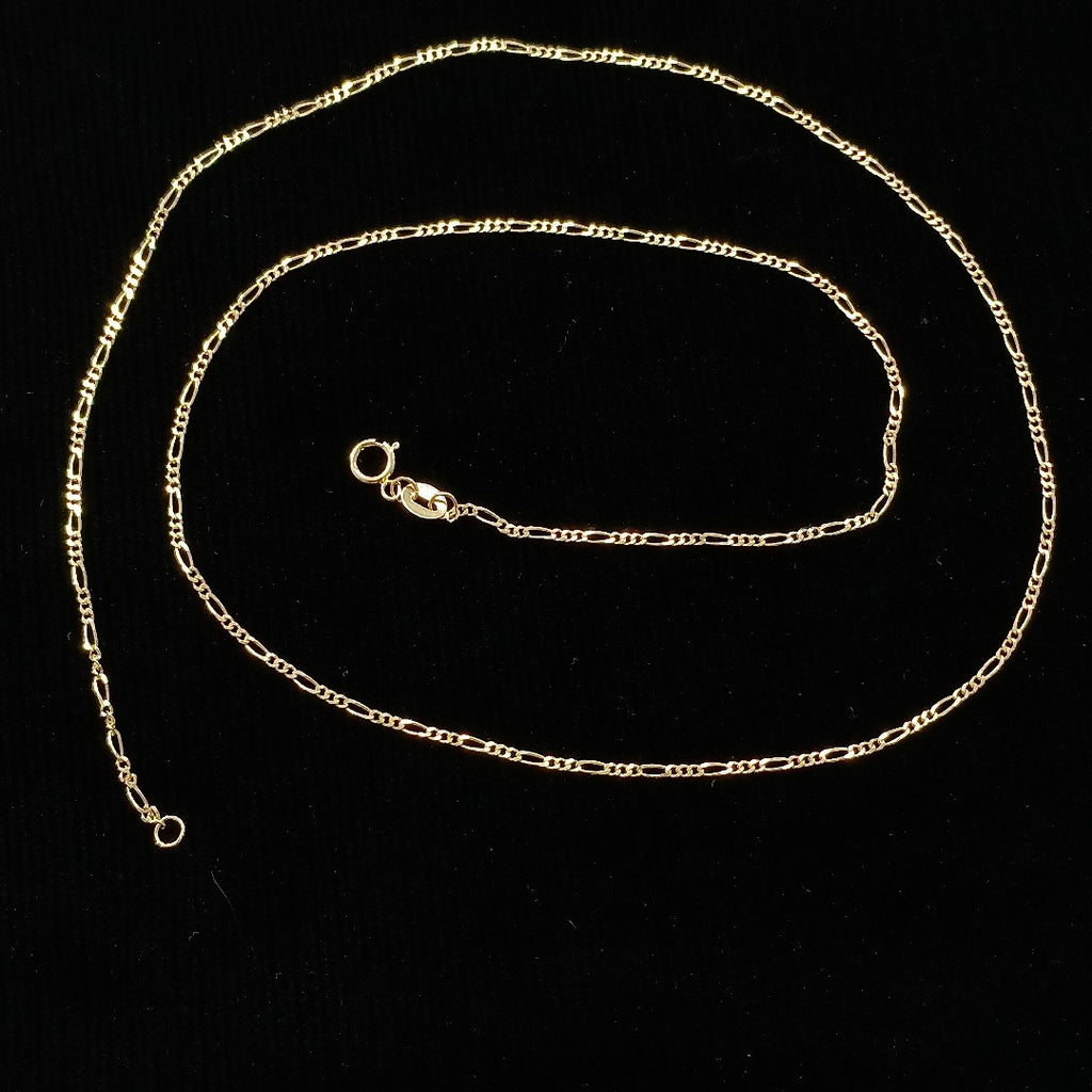 CADENAS TEJIDO 3X1 ORO 14K 55 CM 2.6 GR (NUEVO)