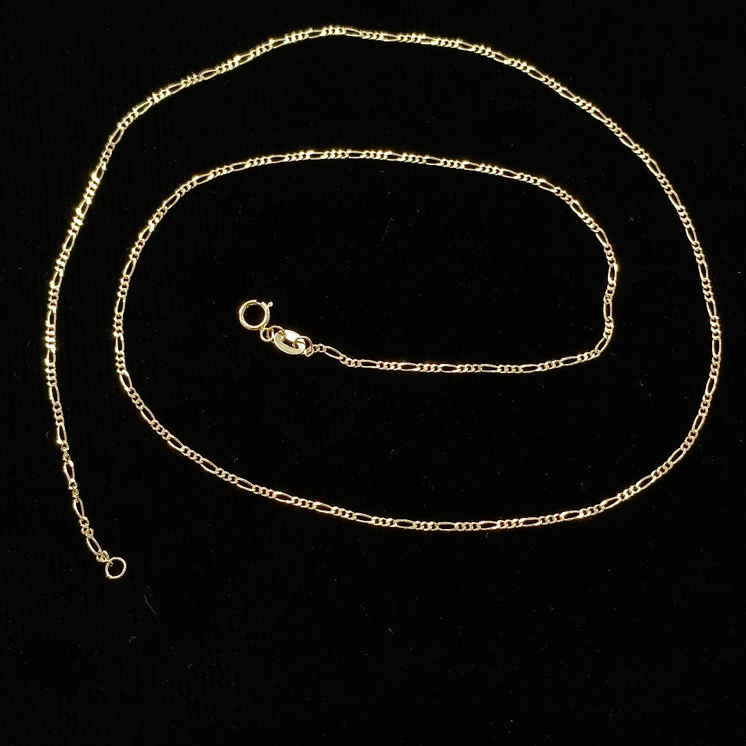 CADENAS TEJIDO 3X1 ORO 14K 55 CM 2.6 GR (NUEVO)