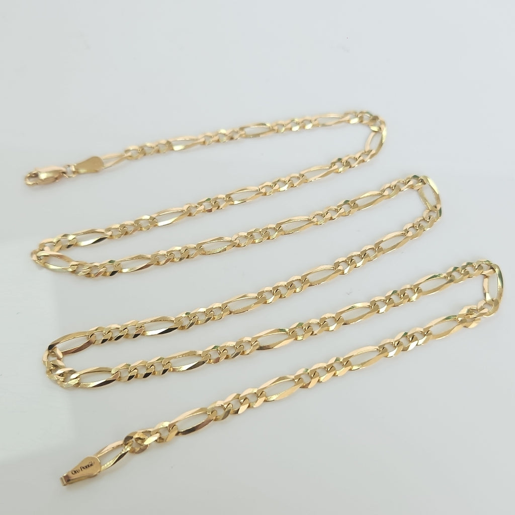 CADENAS TEJIDO 3X1 ORO 14K 60 CM 13.6 GR (NUEVO)