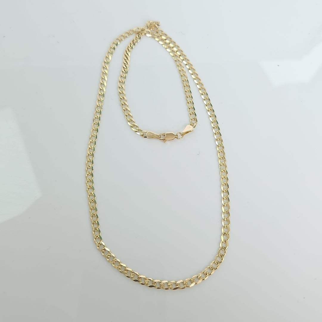 CADENAS BARBADA ORO 14K 55 CM 13 GR (NUEVO)
