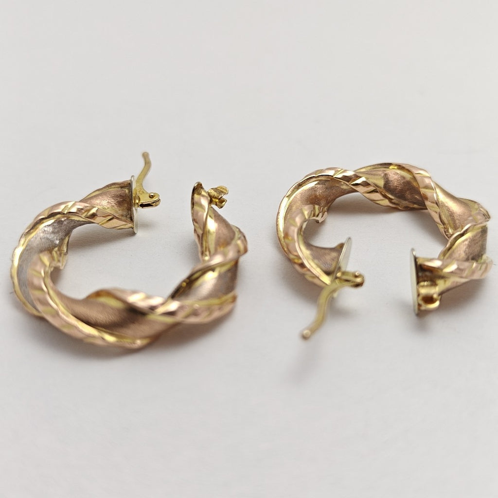 ARRACADAS PAR ORO COMBINADO 10 K 2,90 GRMS (SEMINUEVO)
