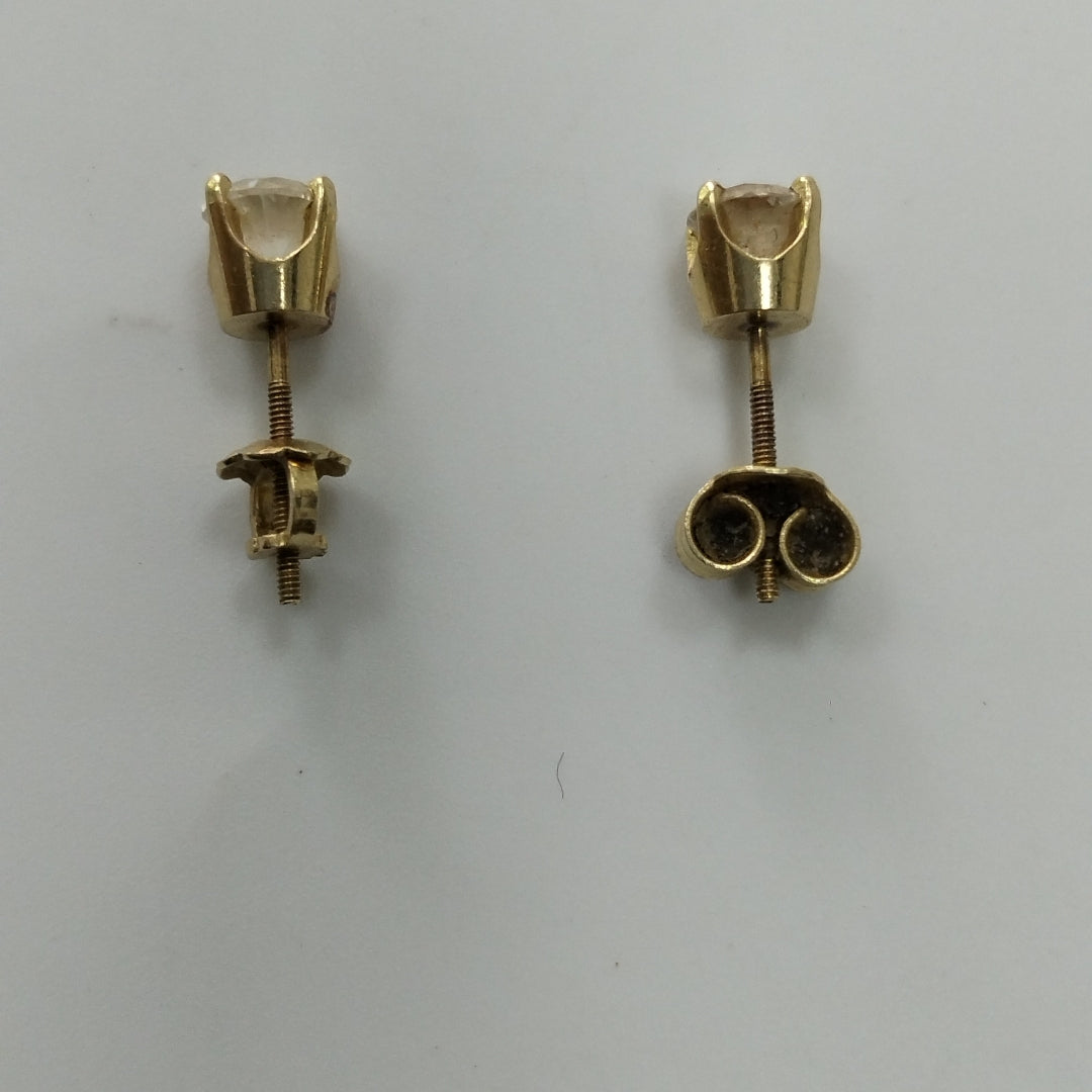 ARETES PAR ORO 14 K 1,20 GRMS (SEMINUEVO)