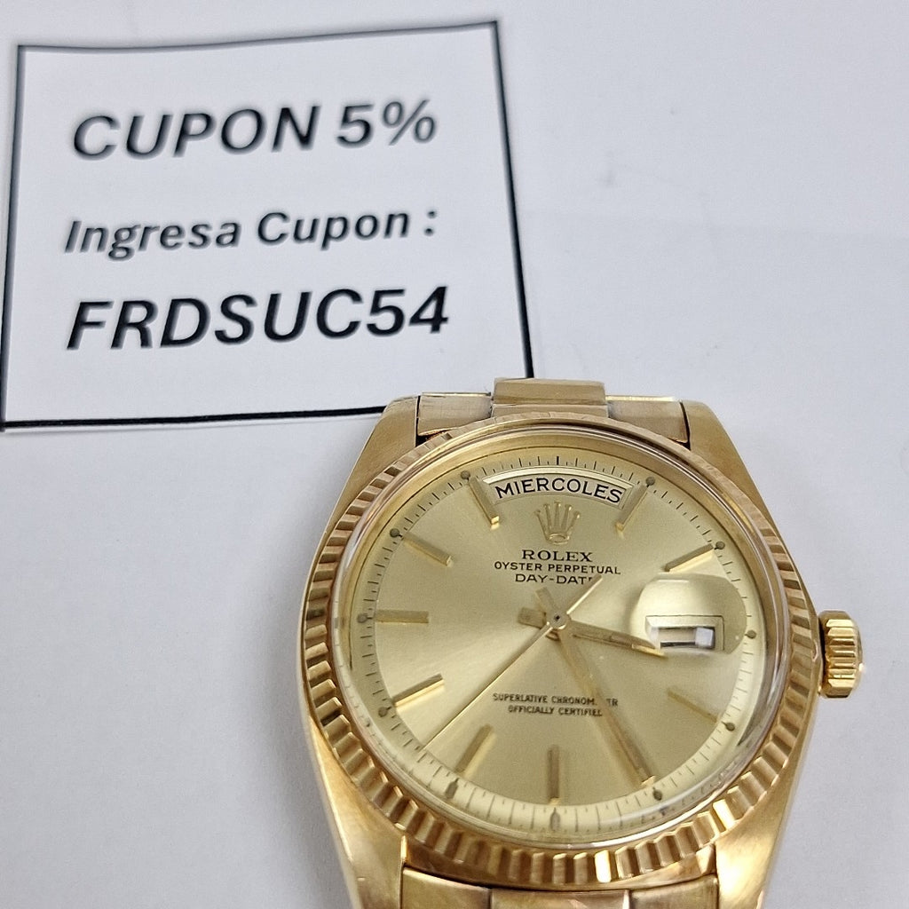 RELOJ CAJA Y PULSO ORO ORO 18 K 118.2 GRMS (SEMINUEVO)