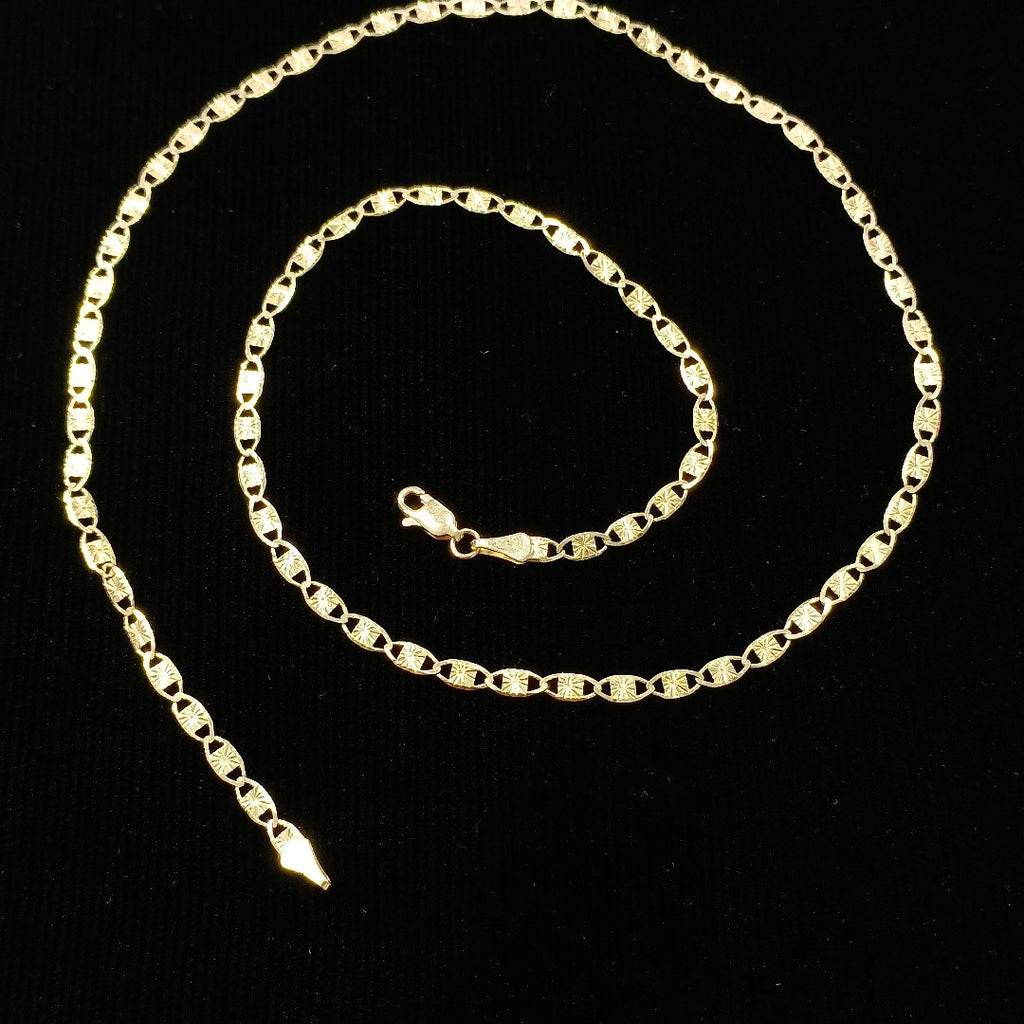 CADENAS TEJIDO GUCHI ORO 14K 55 CM 7 GR (NUEVO)