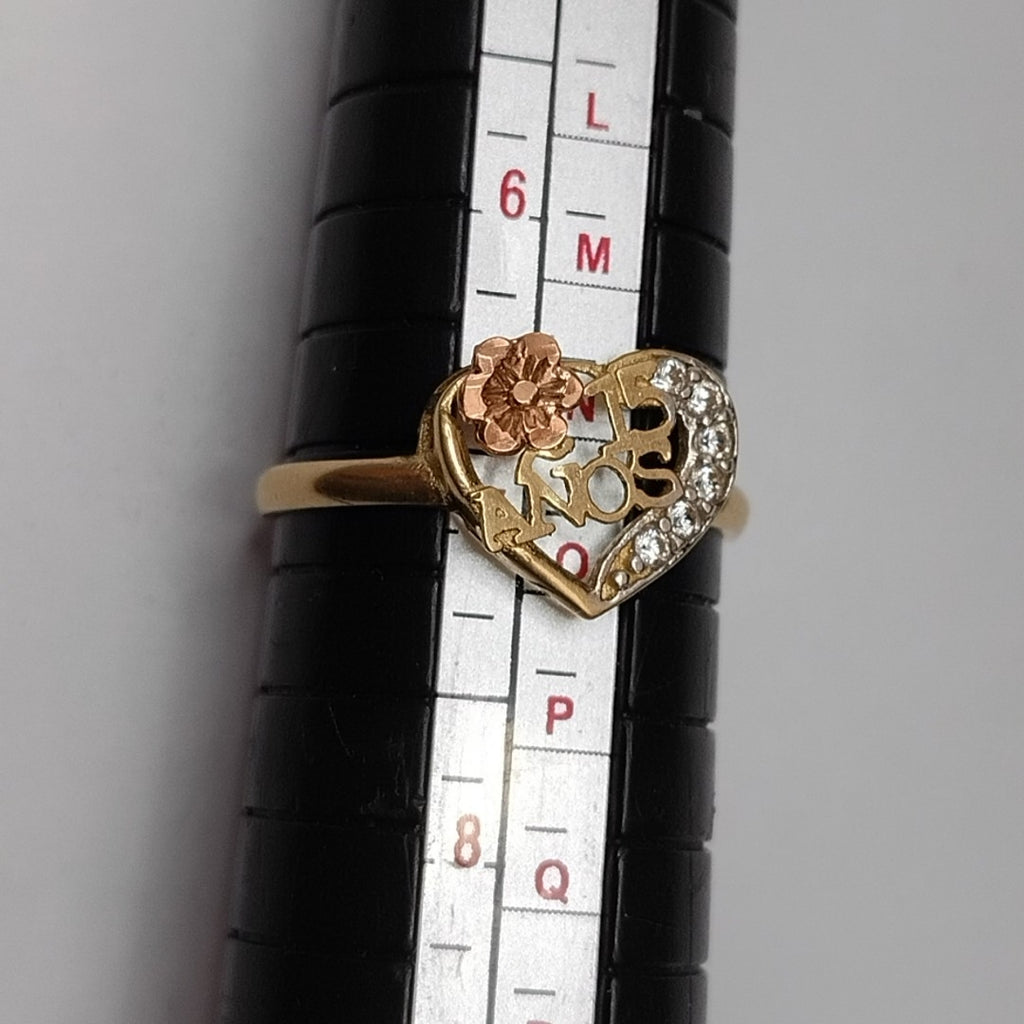 ANILLITO ORO,ORO COMBINADO 10 K 1,10 GRMS (SEMINUEVO)