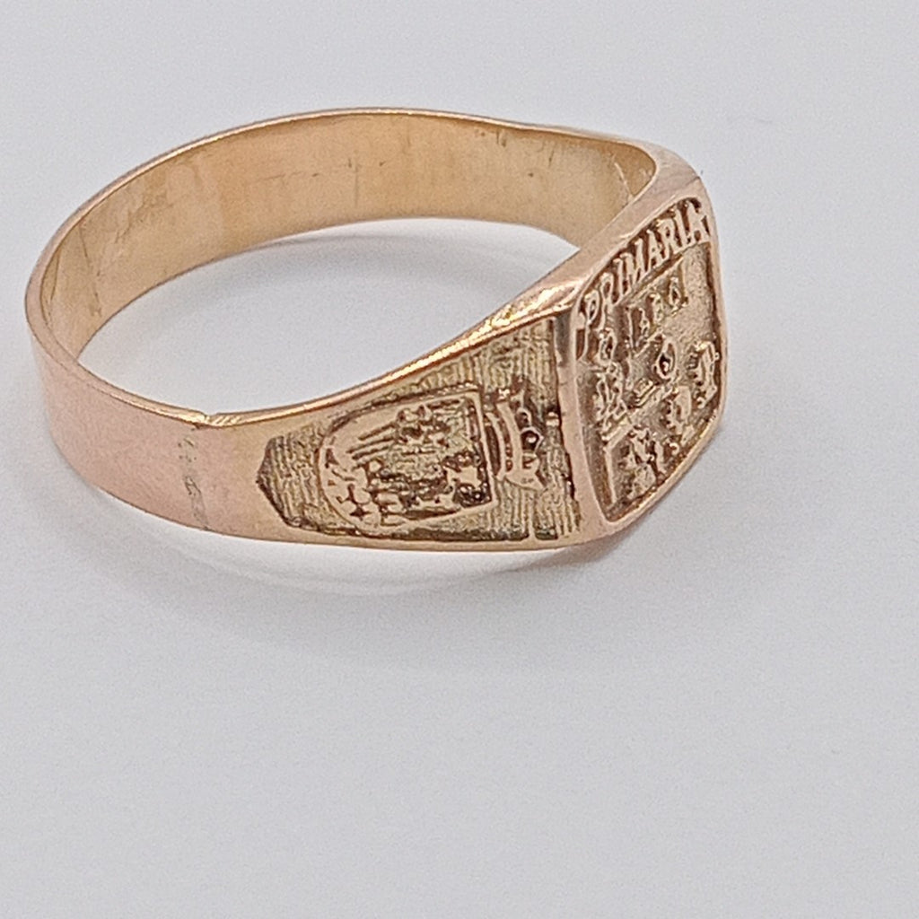 ANILLO DE GRADUACIÓN ORO 10 K 1.8 GRMS (SEMINUEVO)